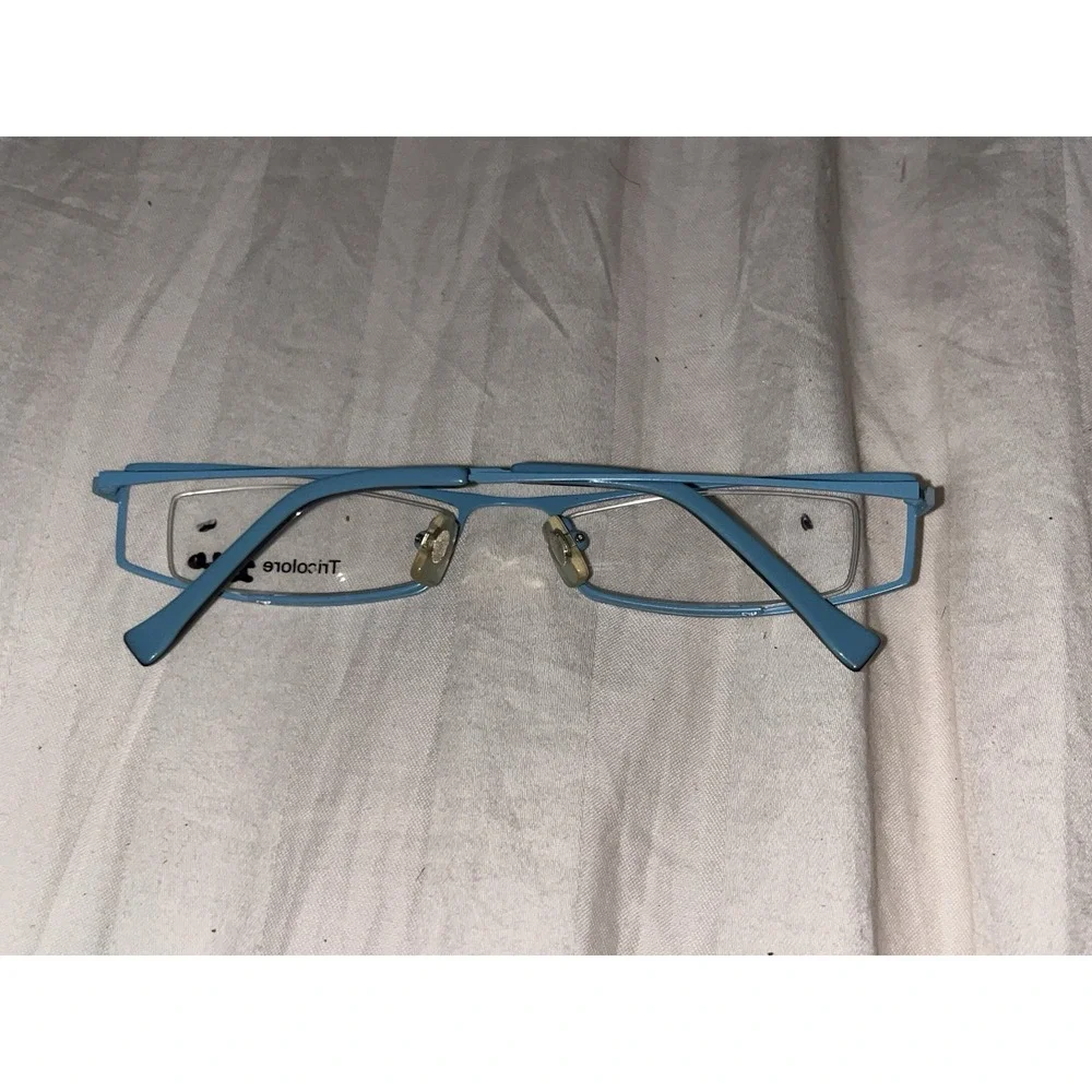 Vintage RK Design Vintage Schwarz Rot halbrand Brille Brillengestell NOS